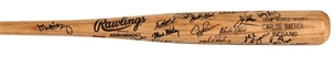 1995 Carlos Baerga Professional Model World Series Bat Signed By Cleveland Indians Team (Baerga LOA - PSA/DNA)